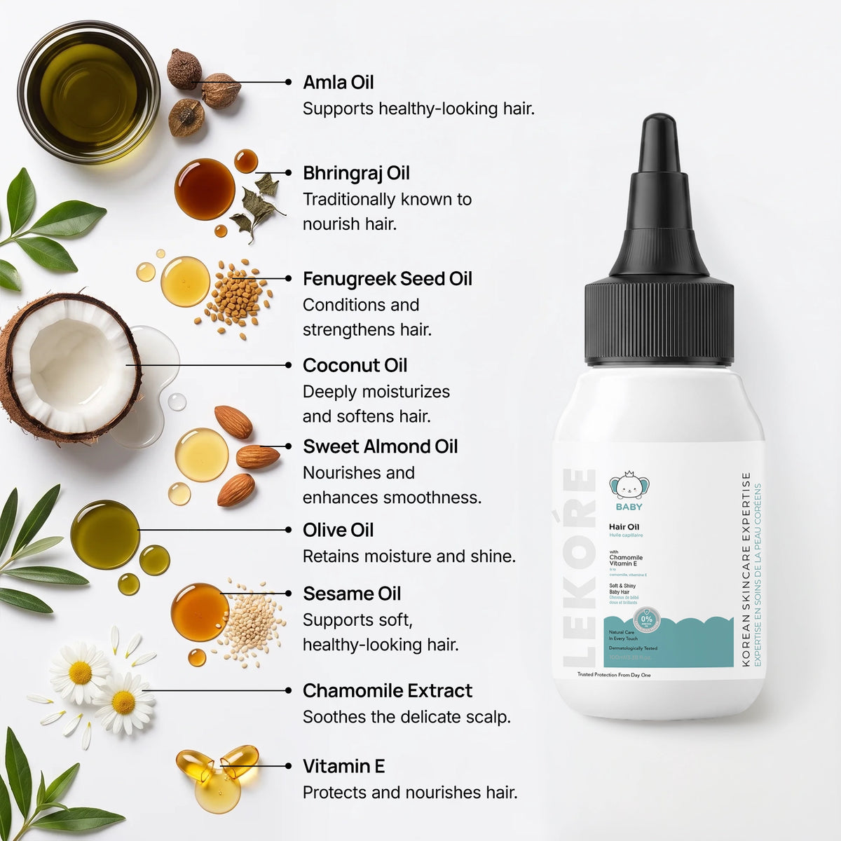 Lekore Baby Hair Oil