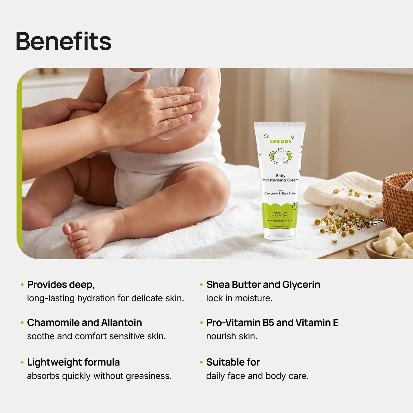 Lekore Baby Moisturising Cream