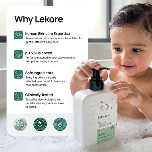Lekore Baby Body Wash | pH 5.5