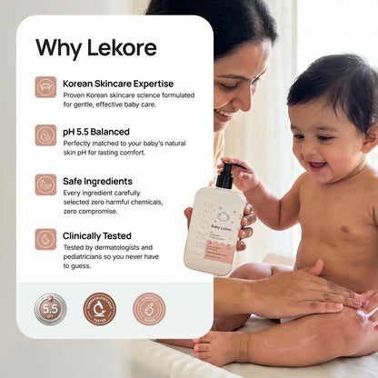 Lekore Baby Body Lotion | pH 5.5