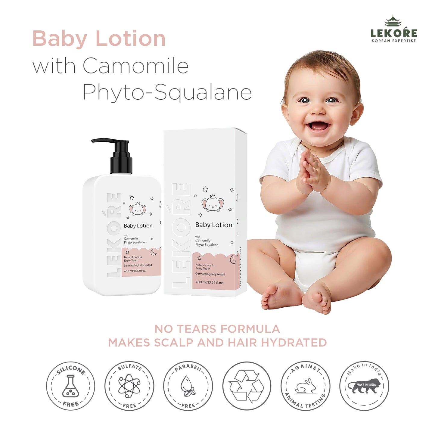 Lekore Baby Body Lotion | pH 5.5