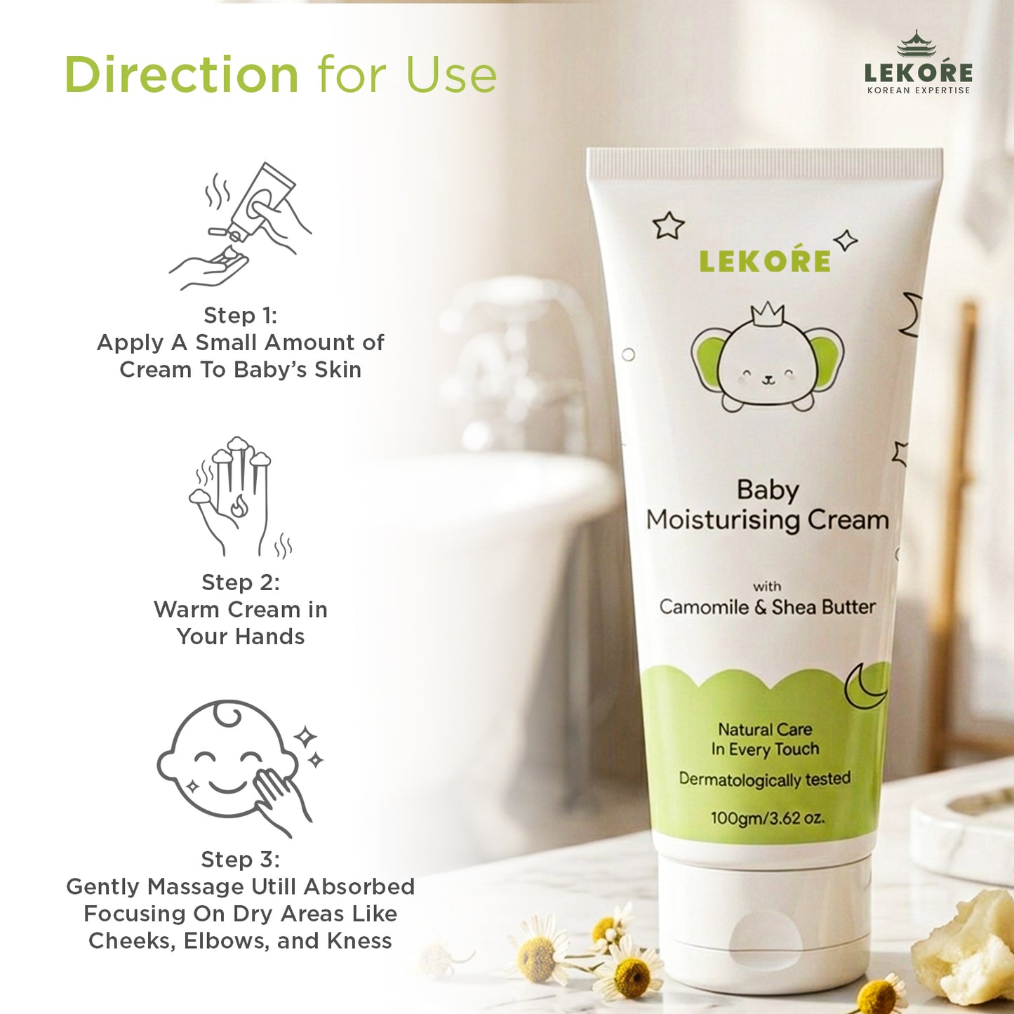 Lekore Baby Moisturising Cream